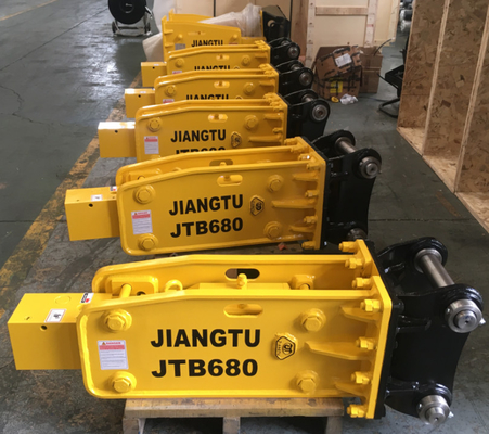 Hitachi Hydraulic 2.5T 4.5T Excavator Breaker Hammer 53mm Hadfield Steel